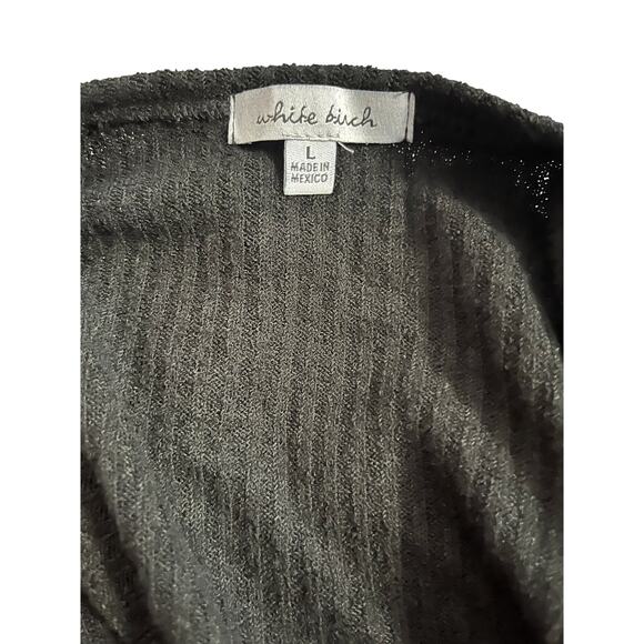 NWT White Birch Oversized Black Ribbed Tank Top β Size Large oversized - Picture 6 of 6